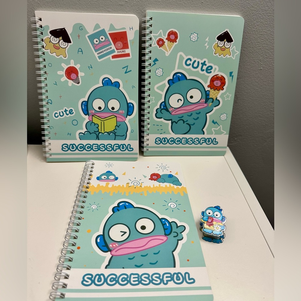 Hangyodon spiral notebooks